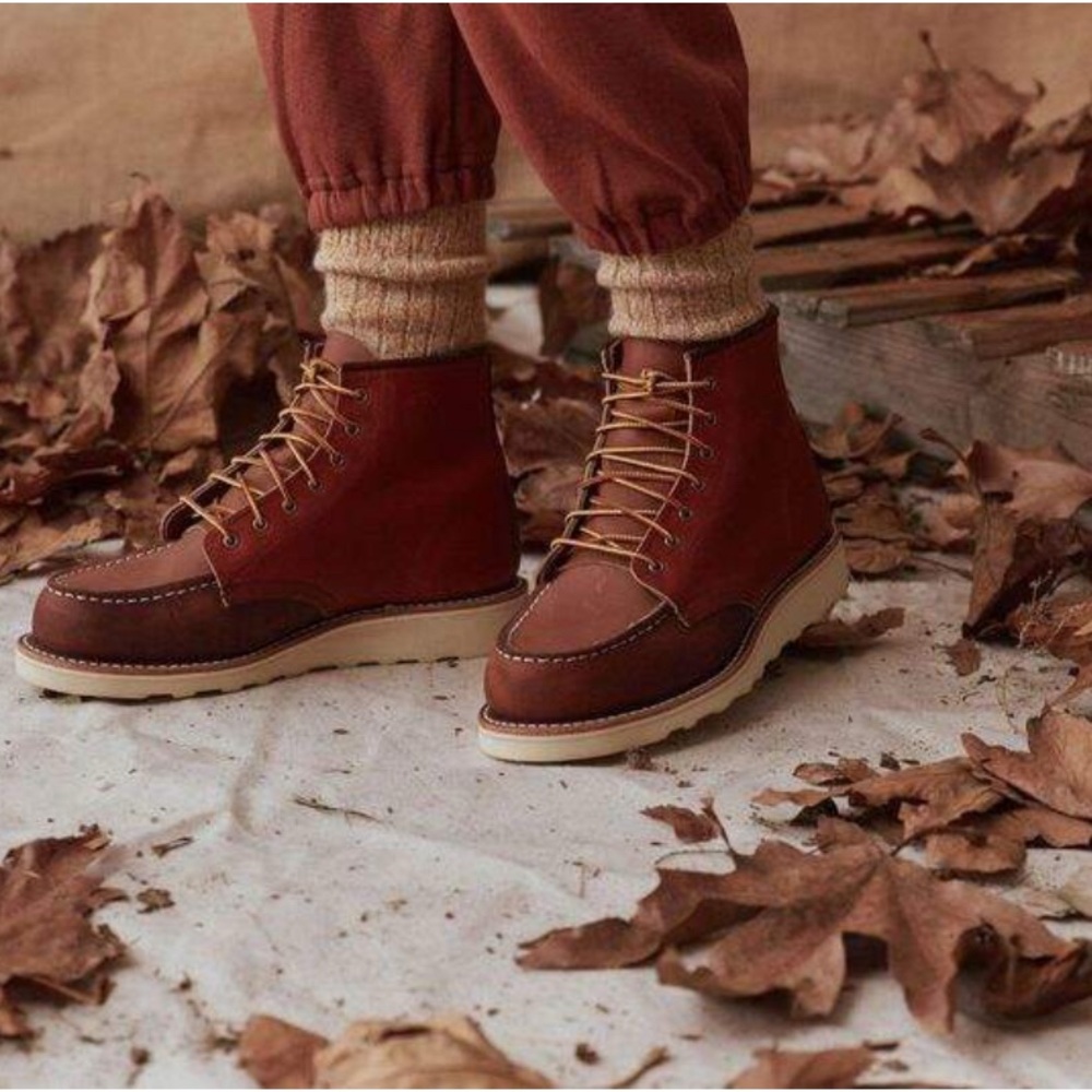 Red Wing Shoes Two-Tone Leather Boots